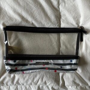 NWOT- Kate Spade Large Clear Makeup Bag